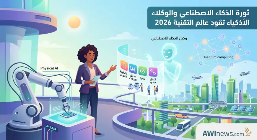ثورة الذكاء الاصطناعي والوكلاء الأذكياء تقود عالم التقنية 2026